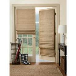 Discount ❤️ Vermont Country Store Woven Cane Paper Thermal Room-Darkening Cordless Roman Shade Sand ✔️ -Cheap Curtains Store unnamed file 2073