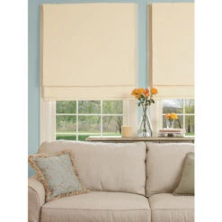 Brand new ✨ Vermont Country Store Smooth Cotton-Blend Thermal Blackout Cordless Roman Shade Ivory ✨