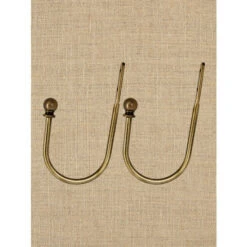 Promo ✨ Vermont Country Store Metal Curtain Holdback, Set Of 2 Black 🤩