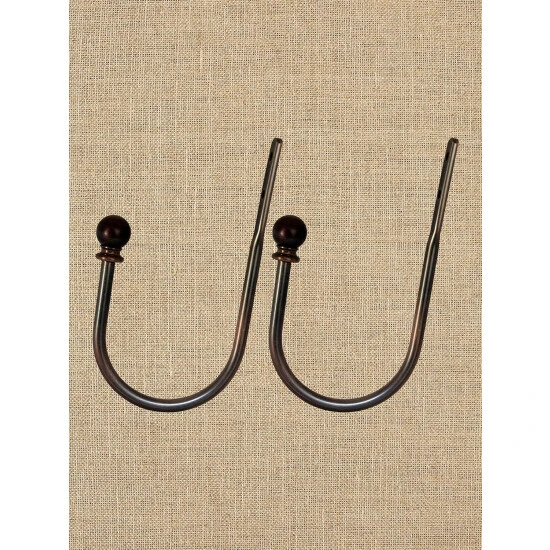 Promo ✨ Vermont Country Store Metal Curtain Holdback, Set Of 2 Black 🤩 3 Promo ✨ Vermont Country Store Metal Curtain Holdback, Set Of 2 Black 🤩 - Image 3