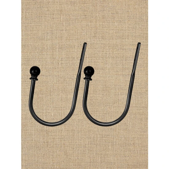 Promo ✨ Vermont Country Store Metal Curtain Holdback, Set Of 2 Black 🤩 5 Promo ✨ Vermont Country Store Metal Curtain Holdback, Set Of 2 Black 🤩 - Image 5