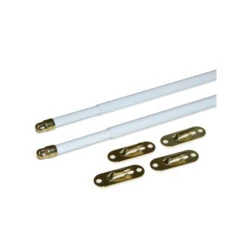 Brand new 🌟 Vermont Country Store Telescoping Sash Rod Pair, 5/16 Inch White ⭐