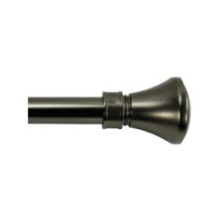 Outlet 😍 Vermont Country Store Flare Finial Curtain Rod, 1 Inch Pewter ⭐ -Cheap Curtains Store unnamed file 2158