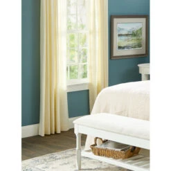 Best Pirce 🌟 Vermont Country Store Point D'Esprit Rod Pocket Sheer Tailored Valance White 💯 -Cheap Curtains Store unnamed file 265