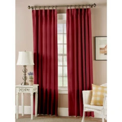 Budget β€οΈ Vermont Country Store Solid Cotton Duck Pinch Pleat Curtains Natural π