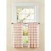 Best reviews of 💯 Vermont Country Store Windowpane Plaid Rod Pocket Tiers Red 🛒