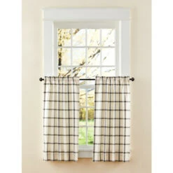 Best reviews of 💯 Vermont Country Store Windowpane Plaid Rod Pocket Tiers Red 🛒 -Cheap Curtains Store unnamed file 340