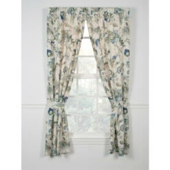 Best Sale ❤️ Vermont Country Store Chateau De Fleur Rod Pocket Curtains Blue ✔️ -Cheap Curtains Store unnamed file 387