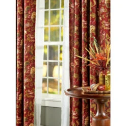 Flash Sale 👍 Vermont Country Store Hearthwood Floral Lined Rod Pocket Curtains Natural 👏 -Cheap Curtains Store unnamed file 396