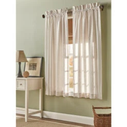 Discount ✔️ Vermont Country Store Original Weaver's Cloth Rod Pocket Curtains Natural ⭐ -Cheap Curtains Store unnamed file 407