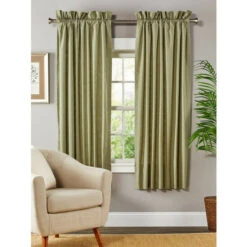 Discount ✔️ Vermont Country Store Original Weaver's Cloth Rod Pocket Curtains Natural ⭐ -Cheap Curtains Store unnamed file 411