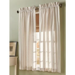 Discount ✔️ Vermont Country Store Original Weaver's Cloth Rod Pocket Curtains Natural ⭐ -Cheap Curtains Store unnamed file 413