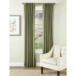 Brand new π Vermont Country Store Insulated Linen-Blend Lined Rod Pocket Curtains With Back Tabs π