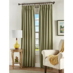 Hot Sale 🔔 Vermont Country Store Insulated Lined 72 Inch Pinch Pleat Curtains Sage 👍 -Cheap Curtains Store unnamed file 433