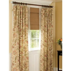 Flash Sale ⭐ Vermont Country Store Hatfield Floral Lined Rod Pocket Curtains Blue 🤩