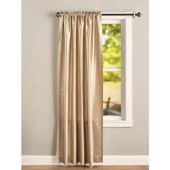 Buy π Vermont Country Store Faux Silk Lined Rod Pocket Curtains With Back Tabs Taupe π₯ 2 Buy π Vermont Country Store Faux Silk Lined Rod Pocket Curtains With Back Tabs Taupe π₯ - Image 2