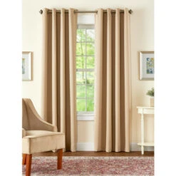 Best Sale 🔔 Vermont Country Store Supreme Blackout Grommet Top Long Curtains Stone ✔️ -Cheap Curtains Store unnamed file 468