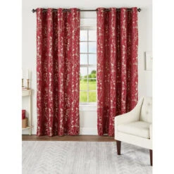 Coupon ✨ Vermont Country Store Shimmery Scenic Silhouettes Lined Grommet Top Panel Linen 🤩 -Cheap Curtains Store unnamed file 492