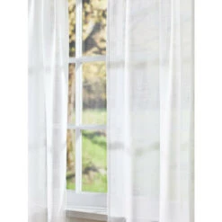Budget 😍 Vermont Country Store Sheer Linen Grommet Top Curtains Natural ❤️ -Cheap Curtains Store unnamed file 504