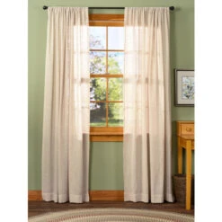 Best Pirce 🛒 Vermont Country Store Sheer Linen Rod Pocket Curtains Natural 😀 -Cheap Curtains Store unnamed file 511