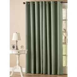 Wholesale 🤩 Vermont Country Store Hudson Dot Room-Darkening Grommet Top Patio Panel Stone 😍