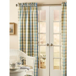Hot Sale 😀 Vermont Country Store Moire Plaid Rod Pocket Curtains Rose 👍 -Cheap Curtains Store unnamed file 54