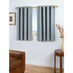 Best reviews of 😍 Vermont Country Store Amelia Grommet Top Short Panel Gray 😍 -Cheap Curtains Store unnamed file 575
