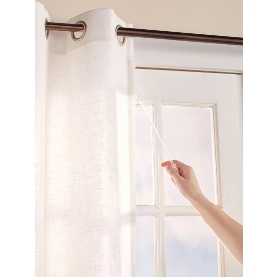 Wholesale ✔️ Vermont Country Store Lined Sheer Linen Grommet Top Patio Panel Toffee ⭐ 3 Wholesale ✔️ Vermont Country Store Lined Sheer Linen Grommet Top Patio Panel Toffee ⭐ - Image 3