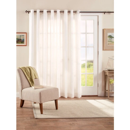 Wholesale ✔️ Vermont Country Store Lined Sheer Linen Grommet Top Patio Panel Toffee ⭐ 5 Wholesale ✔️ Vermont Country Store Lined Sheer Linen Grommet Top Patio Panel Toffee ⭐ - Image 5