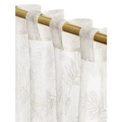 Cheap 💯 Vermont Country Store Embroidered Leaves Sheer Rod Pocket Panel With Back Tabs White ⭐ -Cheap Curtains Store unnamed file 647