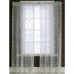 Best Sale 💯 Vermont Country Store Embroidered Scalloped Rod Pocket Panel Cream 😍