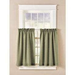 New ✔️ Vermont Country Store Amelia Rod Pocket Tiers Gray ⭐ -Cheap Curtains Store unnamed file 688