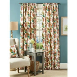 Outlet βοΈ Vermont Country Store Somerset Garden Lined Rod Pocket Curtains Taupe π―
