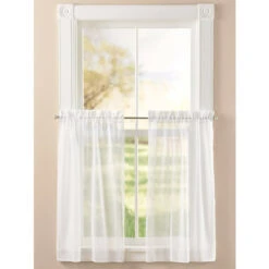 Brand new 🔔 Vermont Country Store Sandy Semi-Sheer Rod Pocket Tiers Natural ✨ -Cheap Curtains Store unnamed file 711