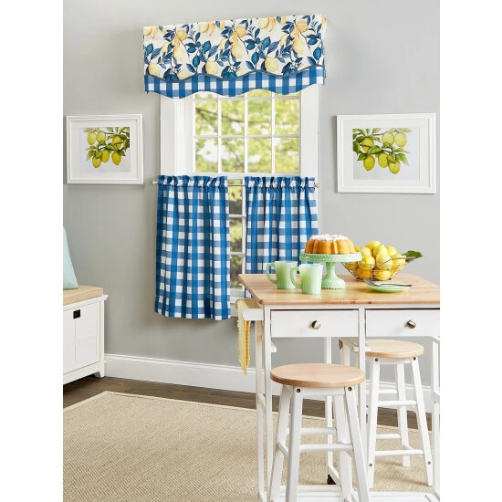 Cheap π Vermont Country Store Classic Check Rod Pocket Tiers Blue β€οΈ 3 Cheap π Vermont Country Store Classic Check Rod Pocket Tiers Blue β€οΈ - Image 3