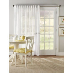 Coupon ✔️ Vermont Country Store Pretty Pleats Semi-Sheer Patio Panel With Back Tabs Olive 👍 -Cheap Curtains Store unnamed file 773