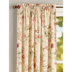 Outlet ✔️ Vermont Country Store Birdsong Blooms Rod Pocket Curtain Panel Lilac 🎉 -Cheap Curtains Store unnamed file 787