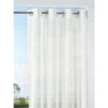 Outlet ✨ Vermont Country Store Light And Lineny Indoor/Outdoor Semi-Sheer Grommet Top Panel White 🥰
