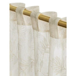 Buy 💯 Vermont Country Store Embroidered Leaves Sheer Rod Pocket Patio Panel With Back Tabs Gray ⌛ -Cheap Curtains Store unnamed file 817