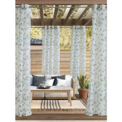 Best deal 😍 Vermont Country Store Botanical Breezes Indoor/Outdoor Grommet Top Panel Green ✨ -Cheap Curtains Store unnamed file 831