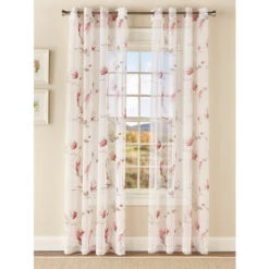 Outlet ⭐ Vermont Country Store Floral Botanical Semi-Sheer Grommet Top Panel Yellow ⭐ -Cheap Curtains Store unnamed file 848