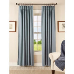 Budget 🔔 Vermont Country Store Insulated Lined 48 Inch Pinch Pleat Curtains White ⭐ -Cheap Curtains Store unnamed file 856