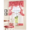 Best reviews of 😍 Vermont Country Store Gingham Blossom Rod Pocket Tiers Red ✔️ -Cheap Curtains Store unnamed file 873