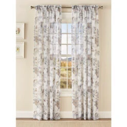 Outlet 😉 Vermont Country Store Bloomsbury Sheers Rod Pocket Panel Tan ❤️