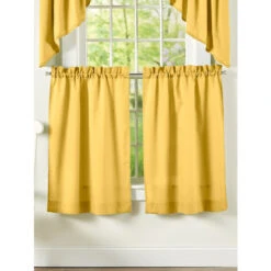 Brand new 😉 Vermont Country Store Carolyn's Colorful Rod Pocket Tailored Tiers 🥰 -Cheap Curtains Store unnamed file 904