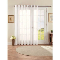 Coupon 😉 Vermont Country Store Weighted Corded Hem Sheer Grommet Top Patio Panel White 🧨 -Cheap Curtains Store unnamed file 916