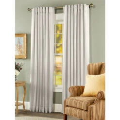 Promo ⌛ Vermont Country Store Linen Blend Lined Rod Pocket Panel With Back Tabs White ⌛ -Cheap Curtains Store unnamed file 922