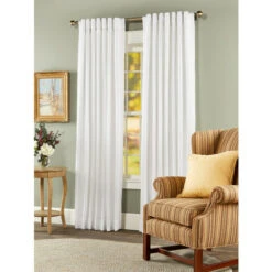 Promo ⌛ Vermont Country Store Linen Blend Lined Rod Pocket Panel With Back Tabs White ⌛ -Cheap Curtains Store unnamed file 923