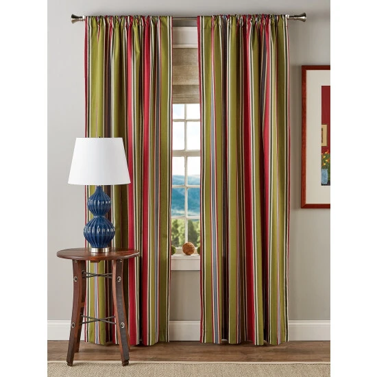 Cheap ๐ Vermont Country Store Hearthwood Stripe Rod Pocket Curtains Red Stripe โ๏ธ 1 Cheap ๐ Vermont Country Store Hearthwood Stripe Rod Pocket Curtains Red Stripe โ๏ธ