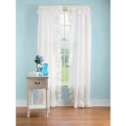 Wholesale ❤️ Vermont Country Store Wide Ruffles Rod Pocket Curtains Natural 🎁 -Cheap Curtains Store unnamed file 97
